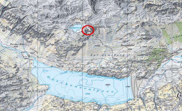 Karte Bergseehütte