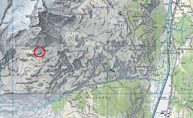 Karte Weisshornhütte